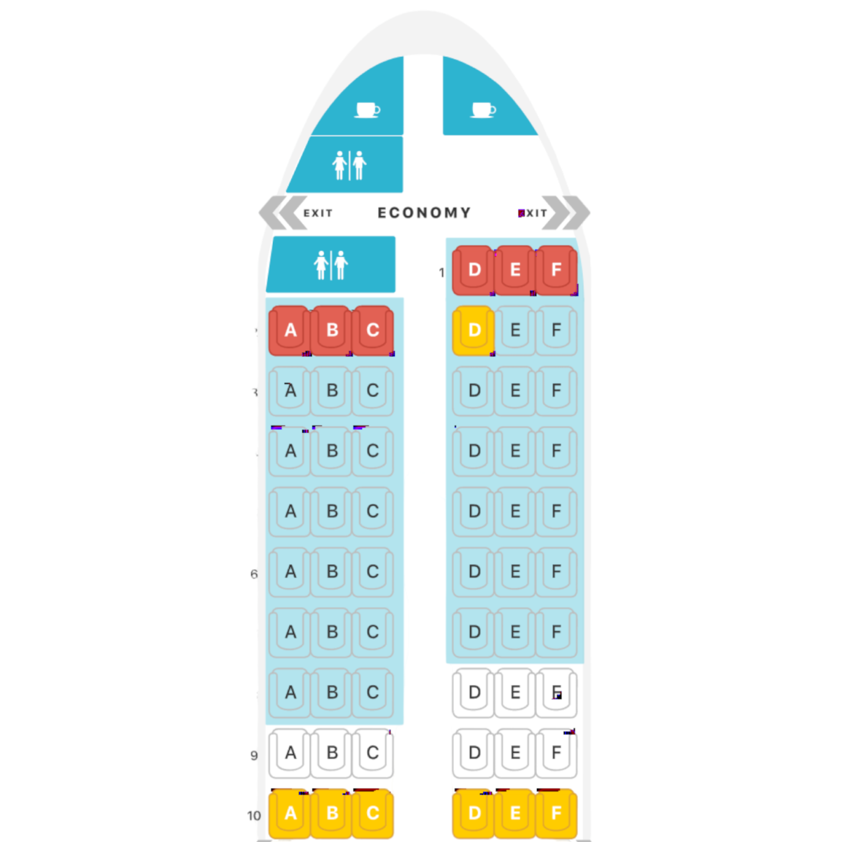 Seat Identification Markers - Plane Reclaimers