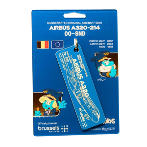 Brussels Airlines Aerosmurf Airbus A320 Keyring
