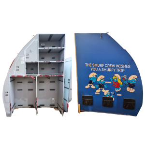Authentic "Smurfs" Galley Unit from Aircraft OO-SND