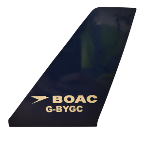 Engraved Boeing 747 BOAC G-BYGC Tail