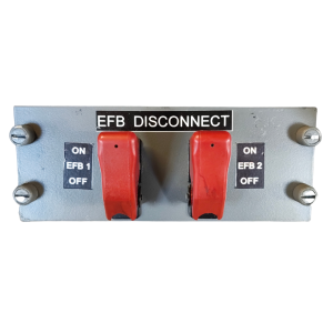 Boeing 737 EFB Disconnect Panel
