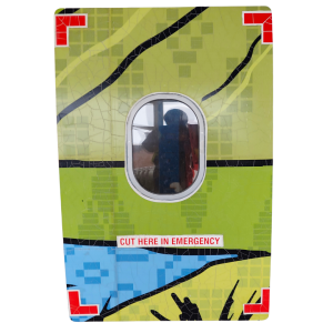 PK-AZR Indonesia Lake Toba A320 Single Aircraft Window