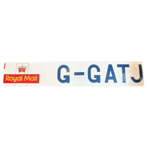 Aircraft Registration Cut G-GATJ with Royal Mail Logo