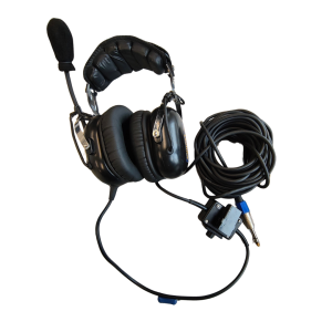 Boeing 757 D-ABOG Cockpit Headset - Authentic Flight Deck Communication Equipment