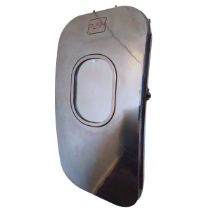 Polished A320 Overwing Exit with Mirror